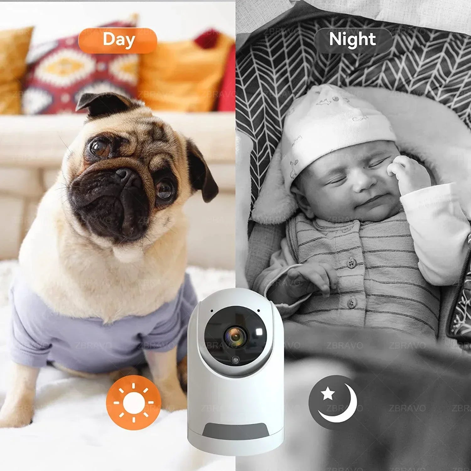 Mini Wifi Camera Night Vision Baby Monitor-4